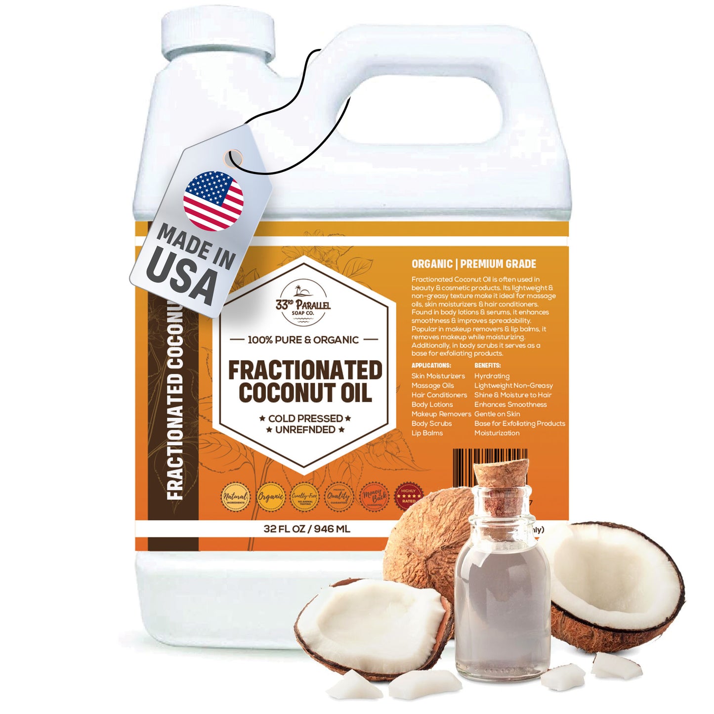 Fractionated Coconut Oil