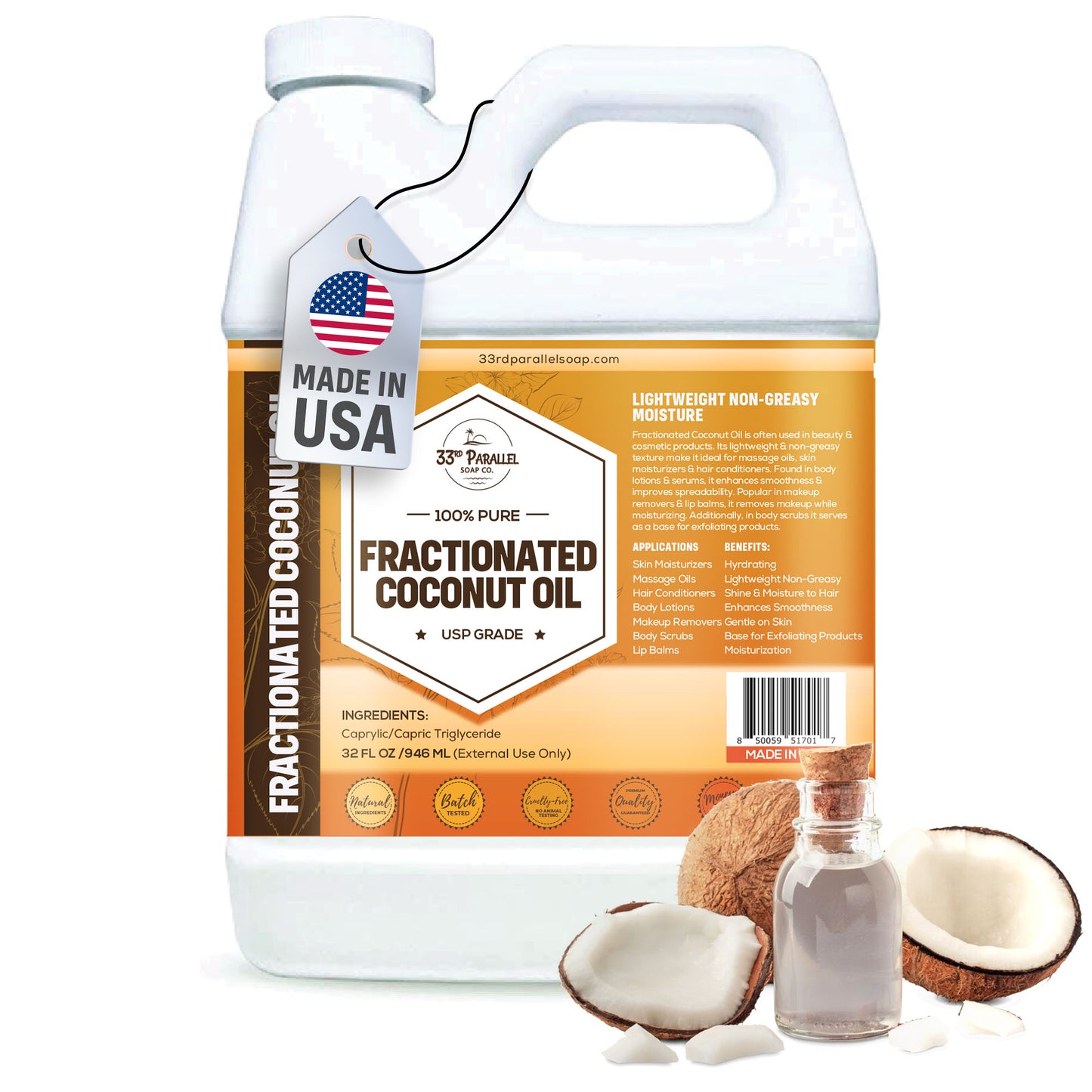 Fractionated Coconut Oil