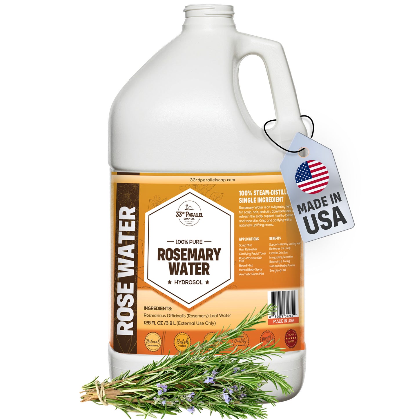 Rosemary Water (Hydrosol)