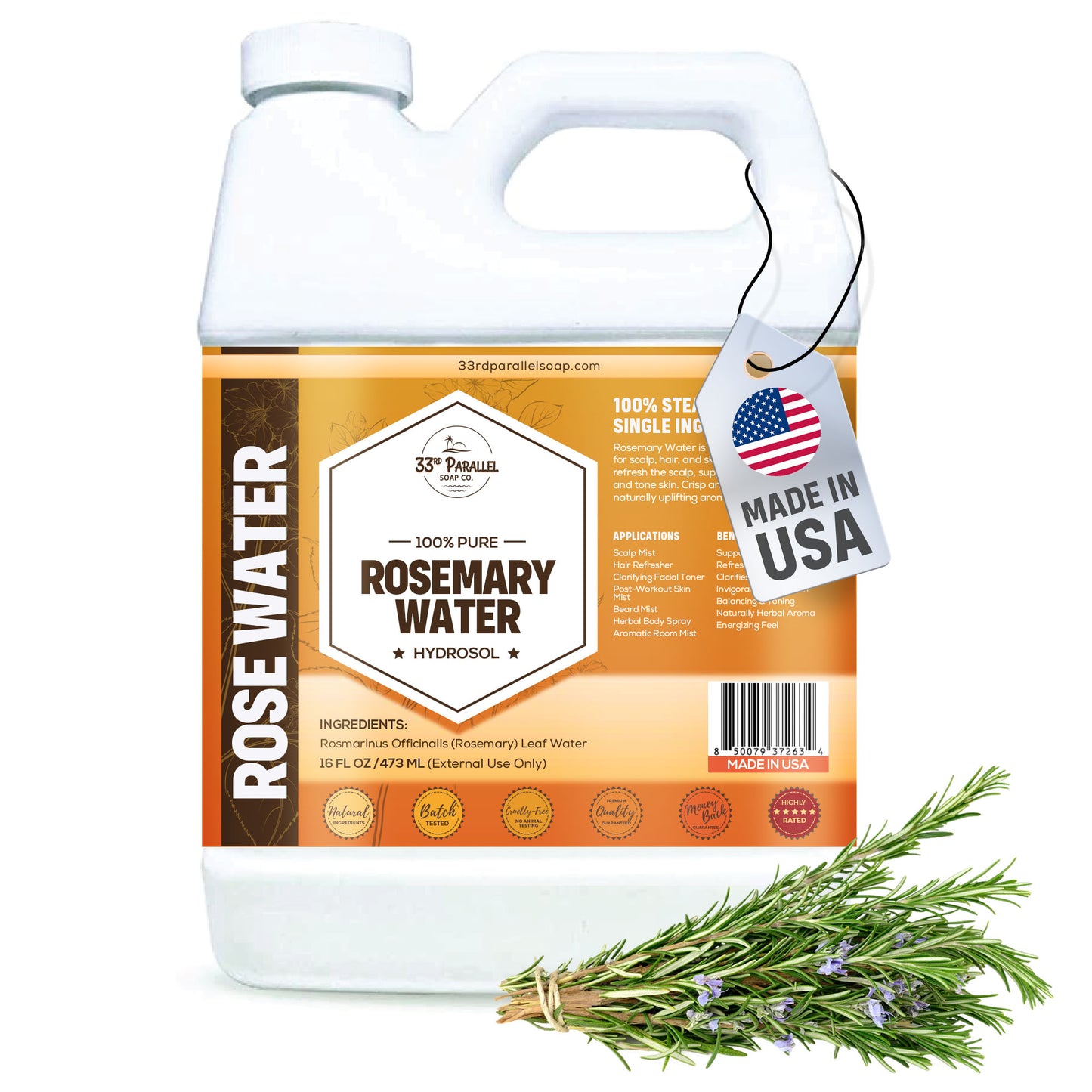 Rosemary Water (Hydrosol)