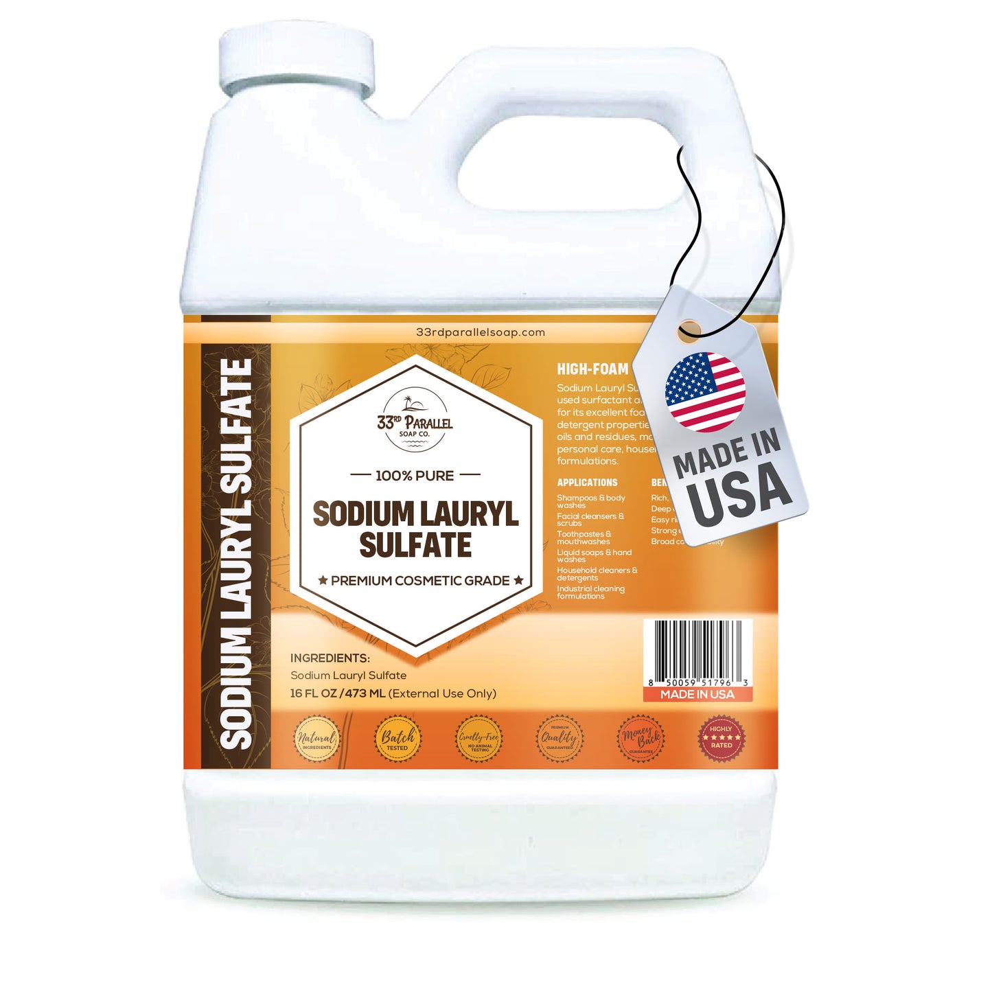 Sodium Lauryl Sulfate (SLS) - Liquid