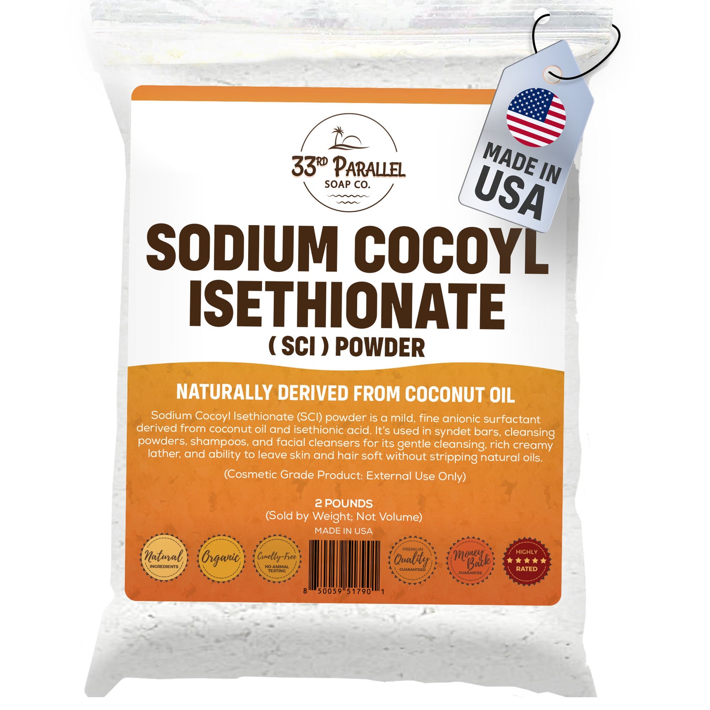 Sodium Cocoyl Isethionate Powder