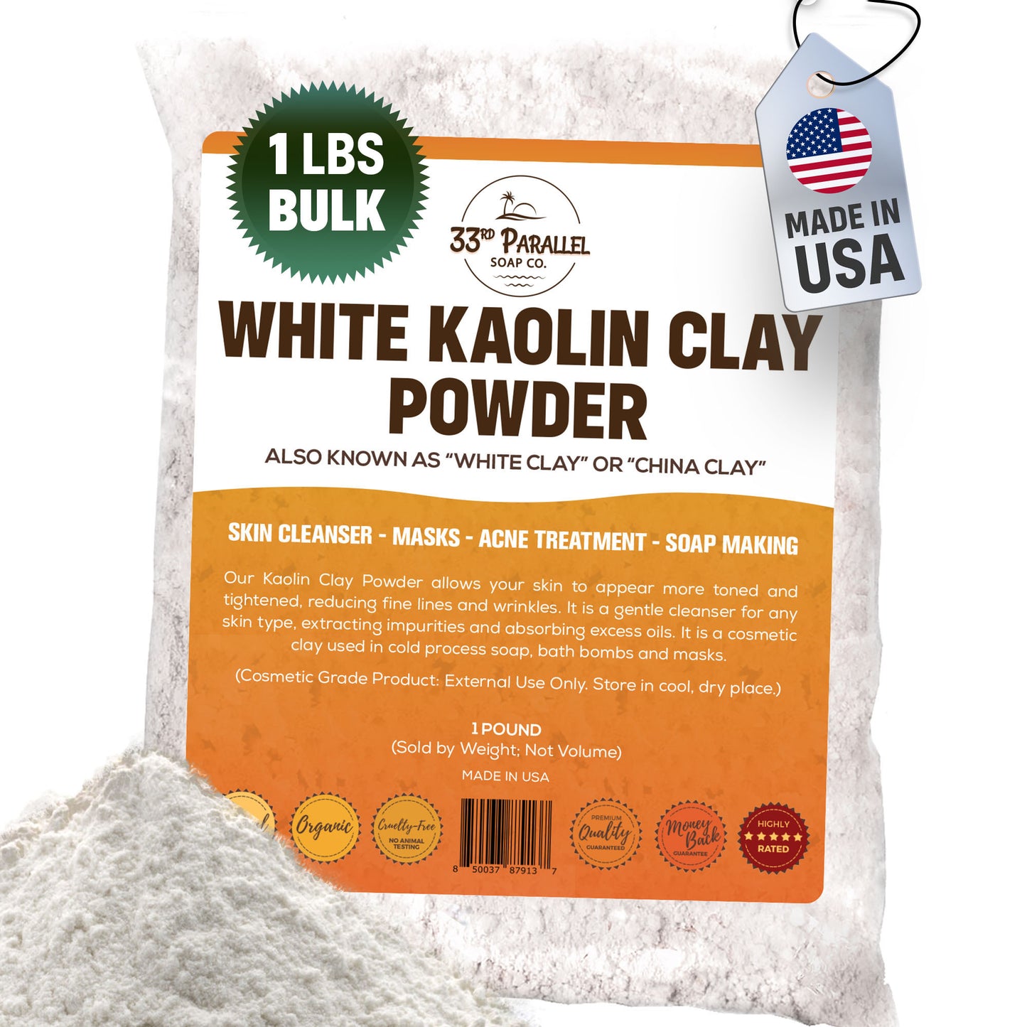 White Kaolin Clay