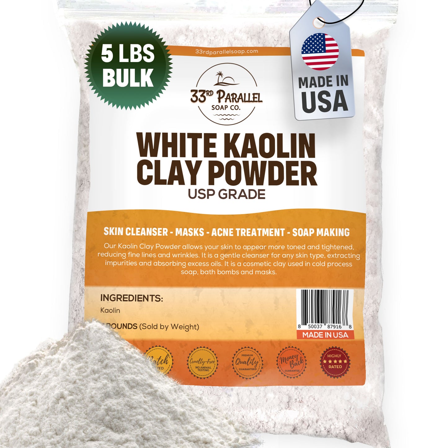 White Kaolin Clay
