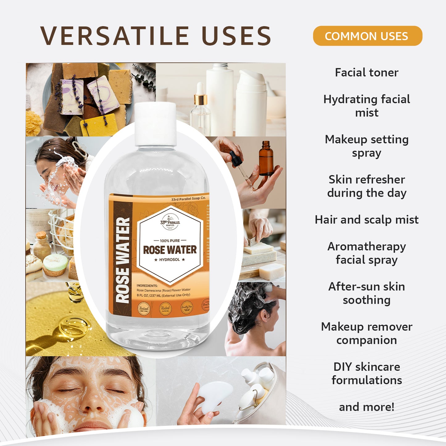 Rose Water (Hydrosol)