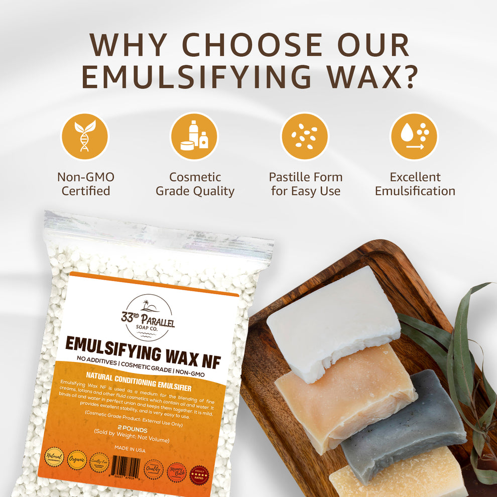 Emulsifying Wax NF for Cosmetic Formulations | 33rd Parallel Soap ...