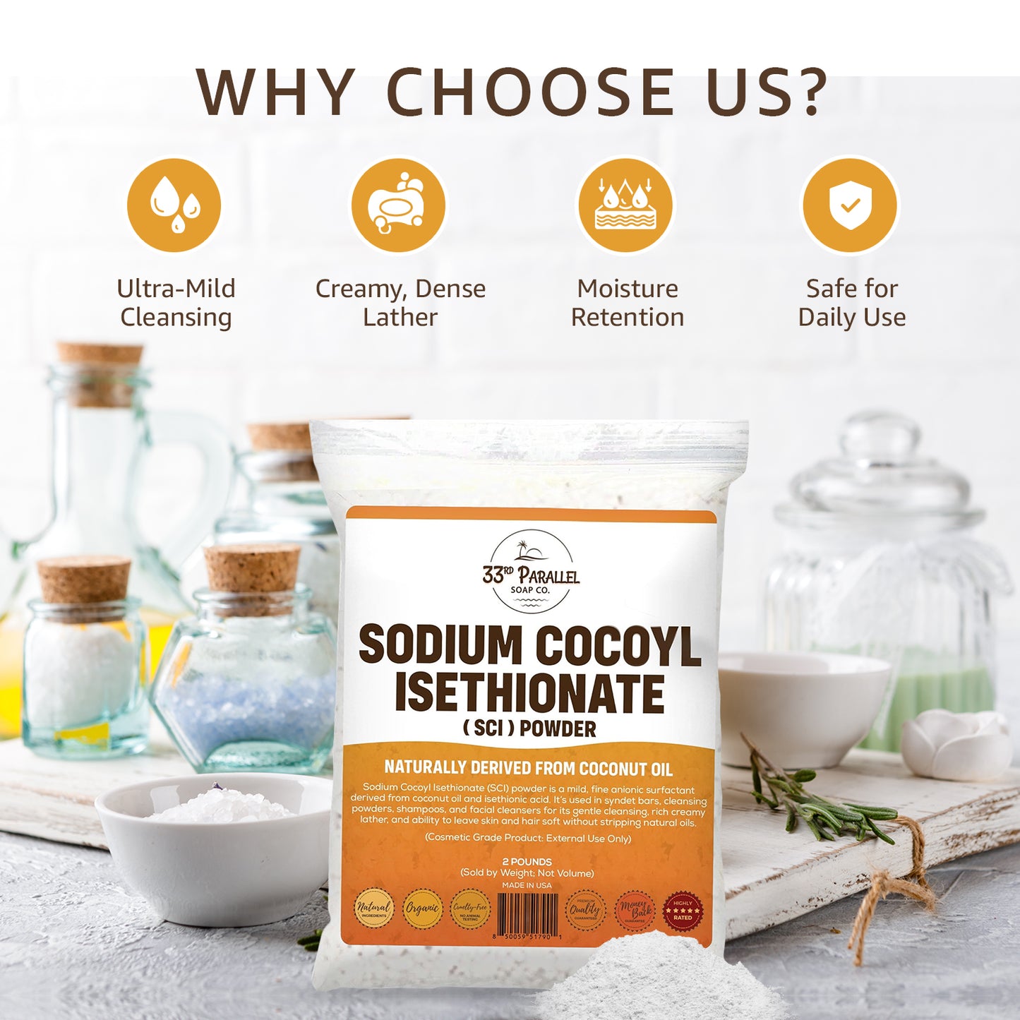 Sodium Cocoyl Isethionate Powder