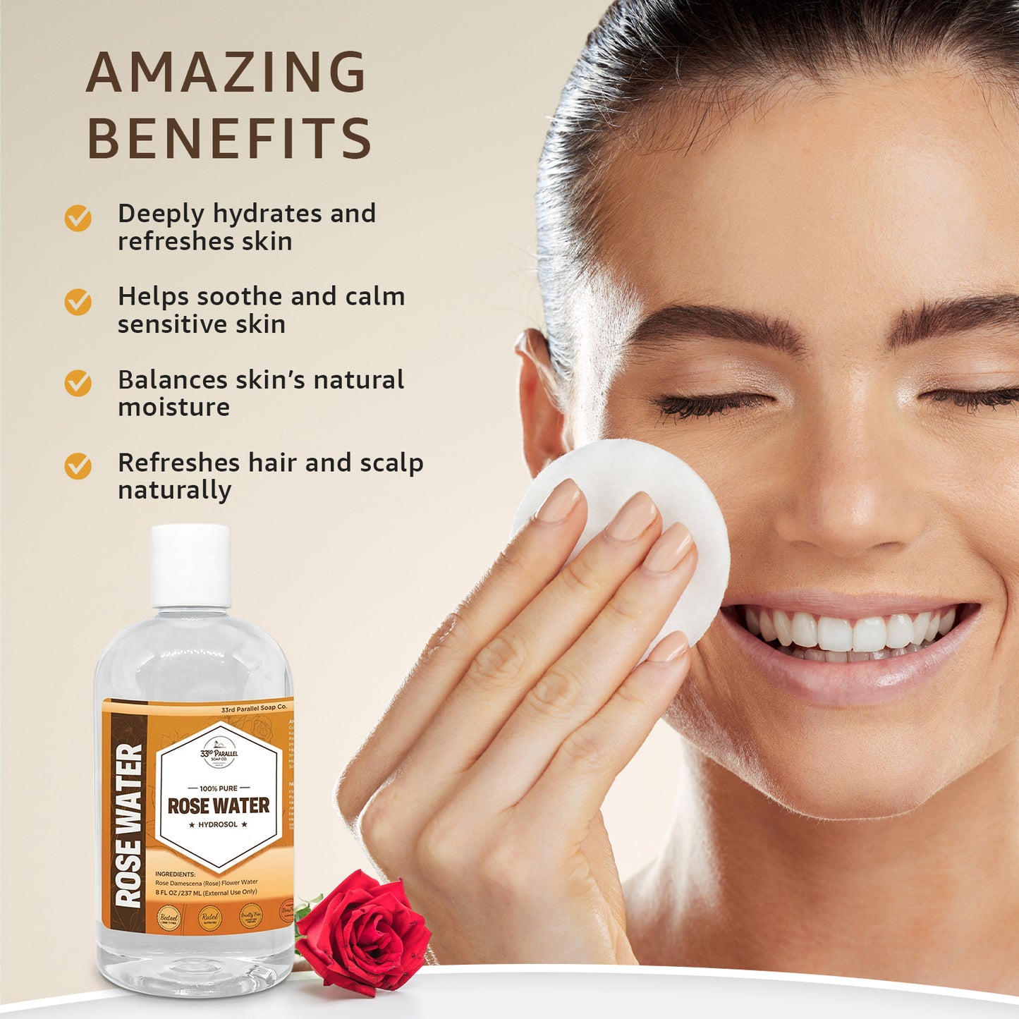 Rose Water (Hydrosol)