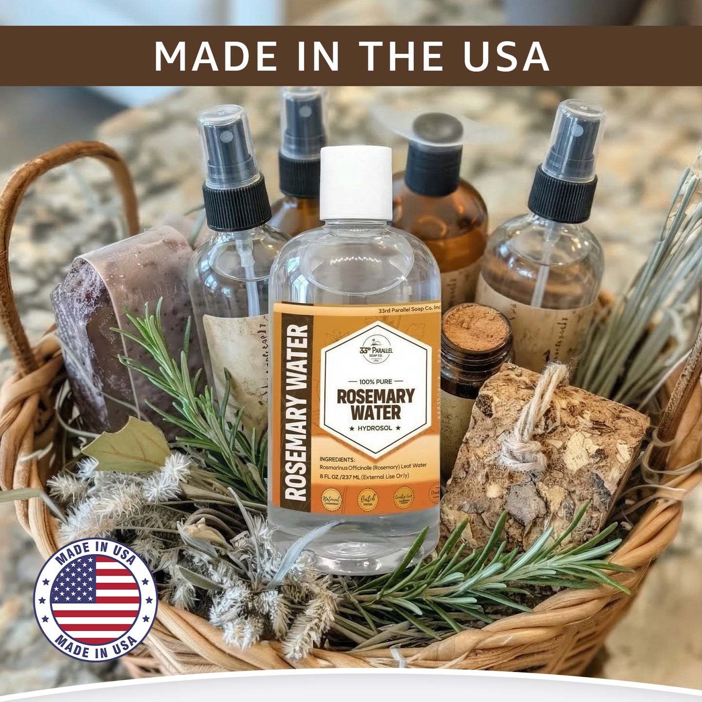 Rosemary Water (Hydrosol)